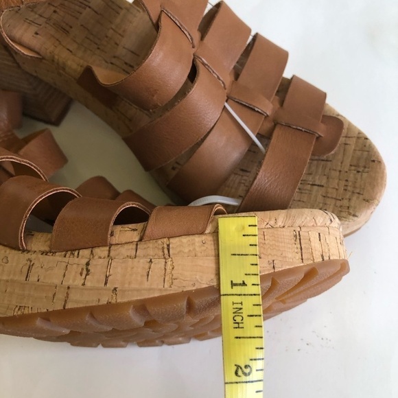 KORK-EASE Women's Camille Leather Strappy Platform Chunky Heel Sandal Size 10M - Picture 14 of 15